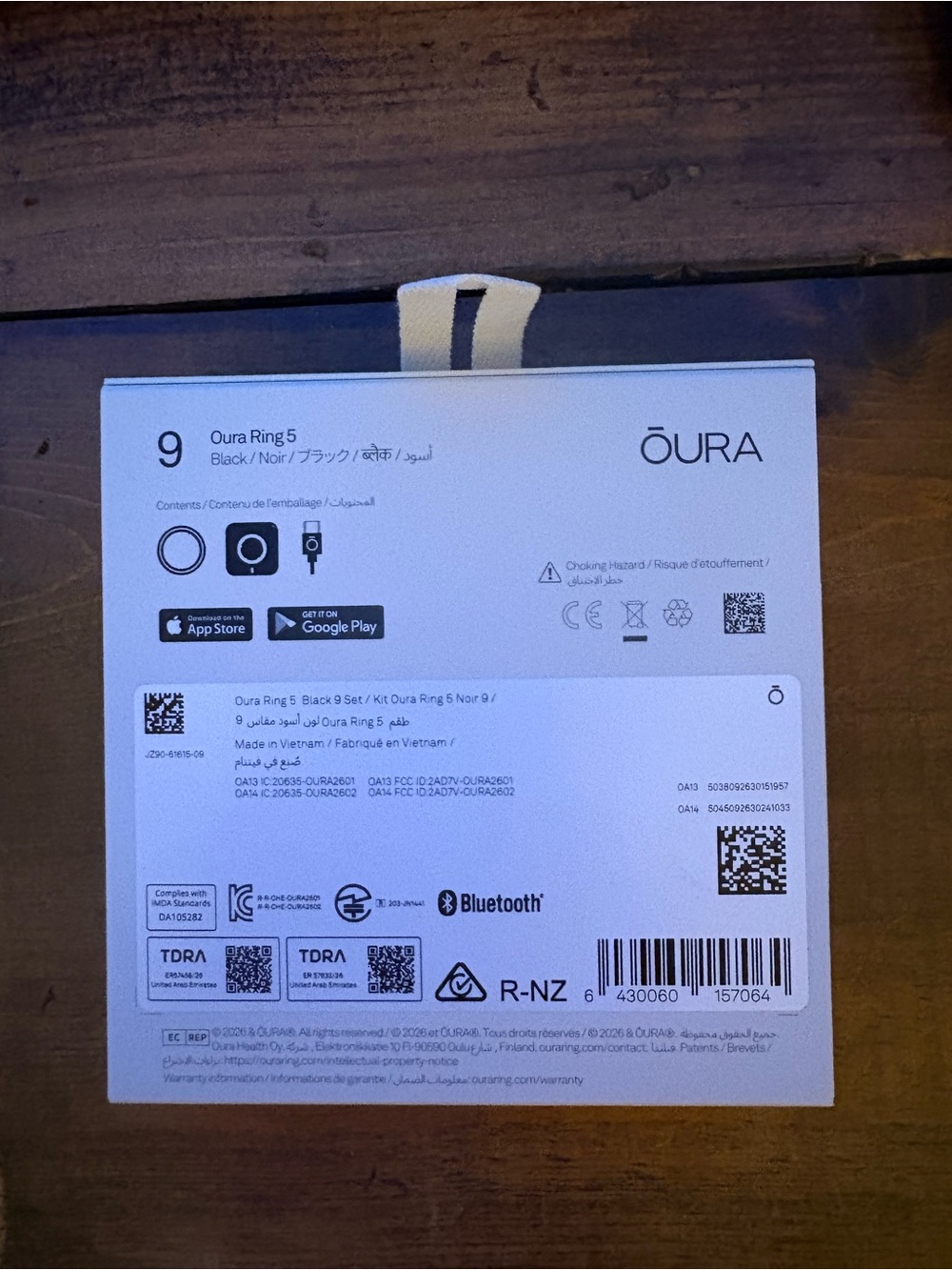 Oura Black Ceramic Ring for Women or Men - Polished Finish Size 9 - Picture 4 of 8